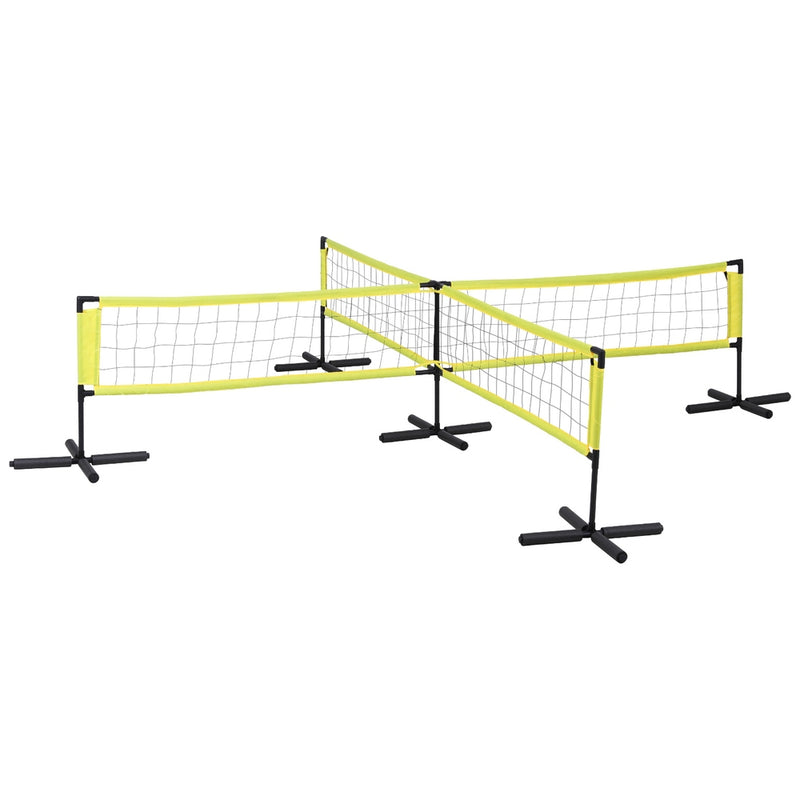 Everfit Water Volleyball Net Set Portable Swimming Pool Nets Game Four Square