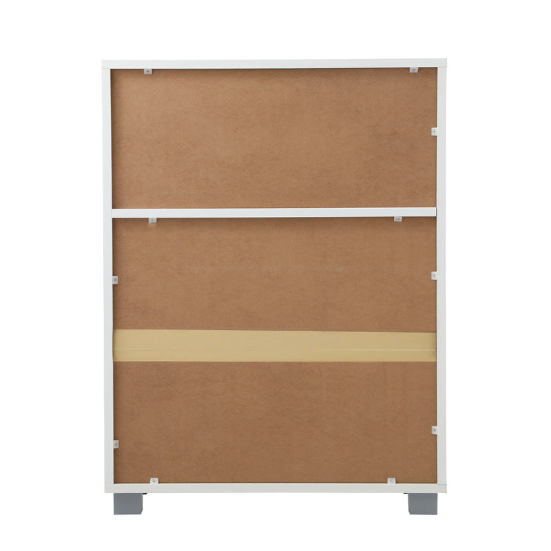 Oikiture Shoes Storage Cabinet Organiser Shelf 2 Doors White