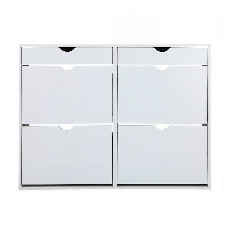 Oikiture Shoe Rack Storage Cabinet Cupboard Shelf 36 Pairs White