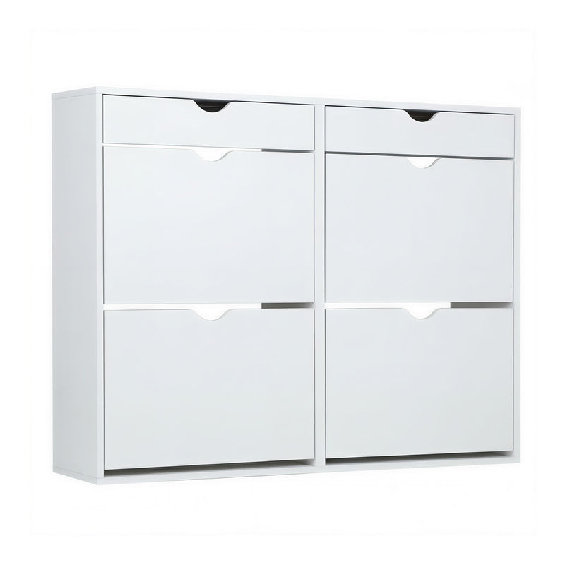 Oikiture Shoe Rack Storage Cabinet Cupboard Shelf 36 Pairs White