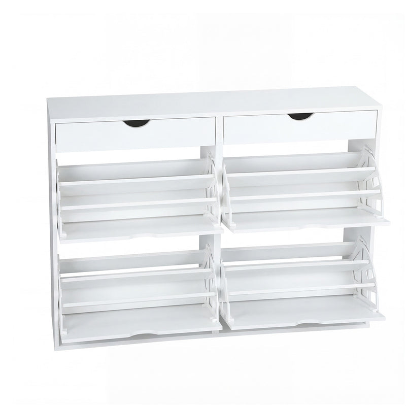 Oikiture Shoe Rack Storage Cabinet Cupboard Shelf 36 Pairs White