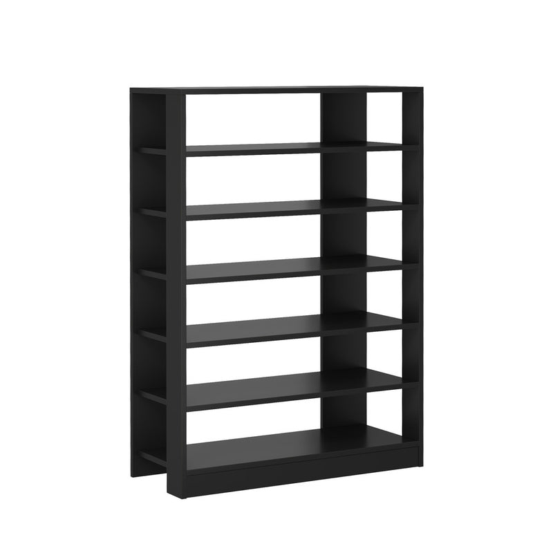 Oikiture Shoe Rack 7 Tiers Shelf Storage Cabinet Organiser Black