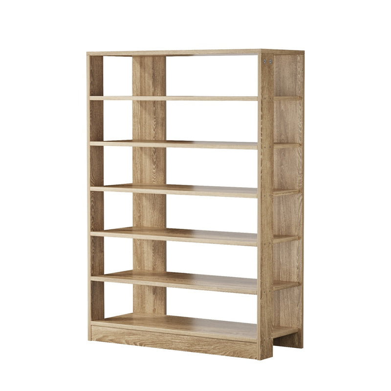 Oikiture Shoe Rack 7 Tiers Shelf Storage Cabinet Organiser Natural