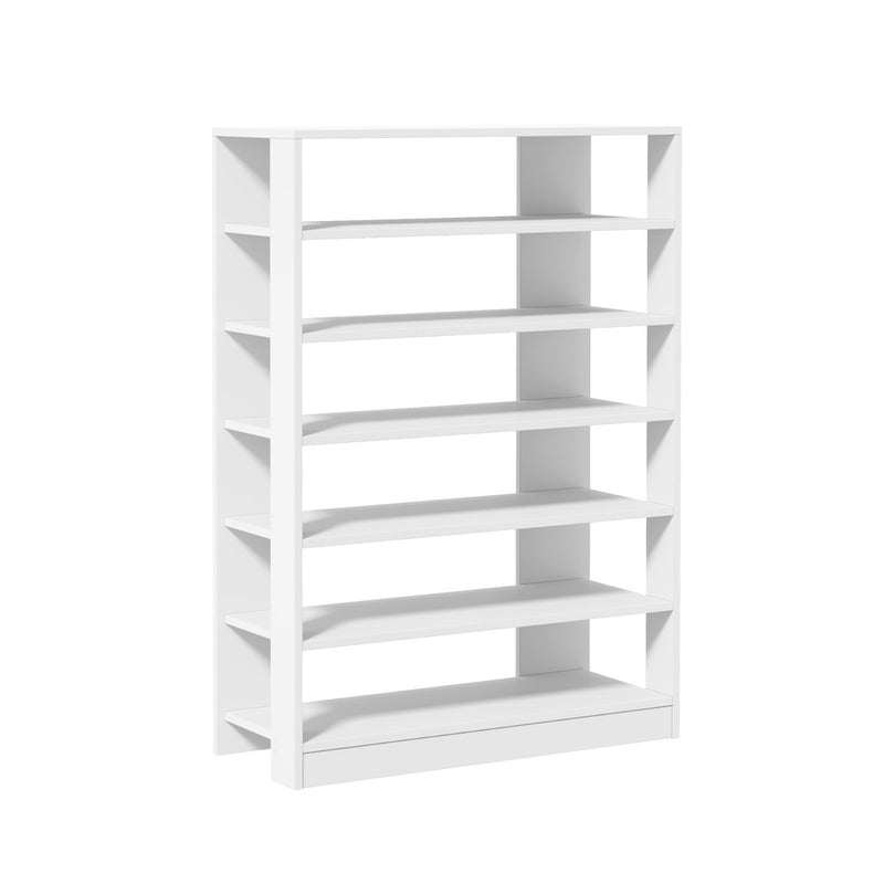 Oikiture Shoe Rack 7 Tiers Shelf Storage Cabinet Organiser White