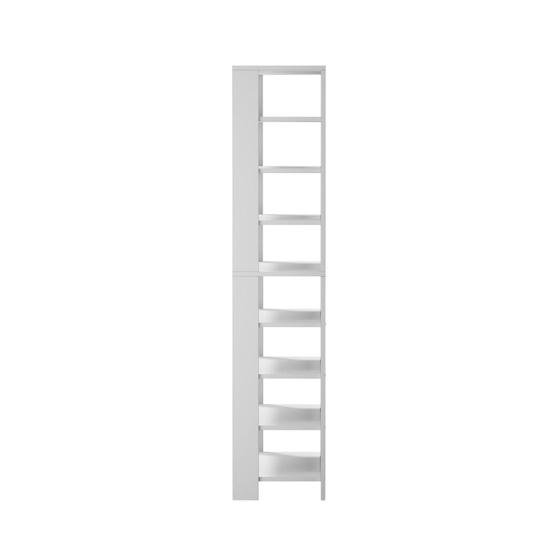 Oikiture Shoe Rack 9 Tiers Storage Cabinet 54 Pairs White