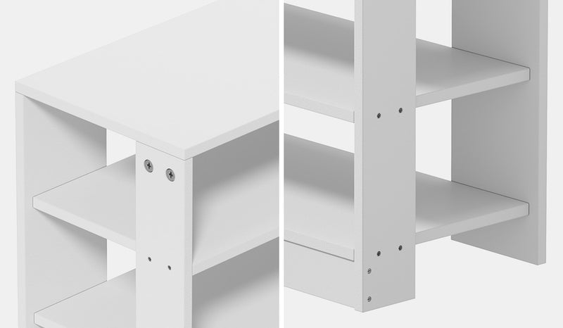 Oikiture Shoe Rack 9 Tiers Storage Cabinet 54 Pairs White