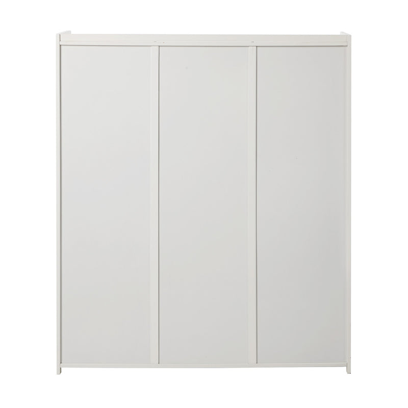 Oikiture Shoe Storage Cabinet 7 Tier Shelf Rattan White