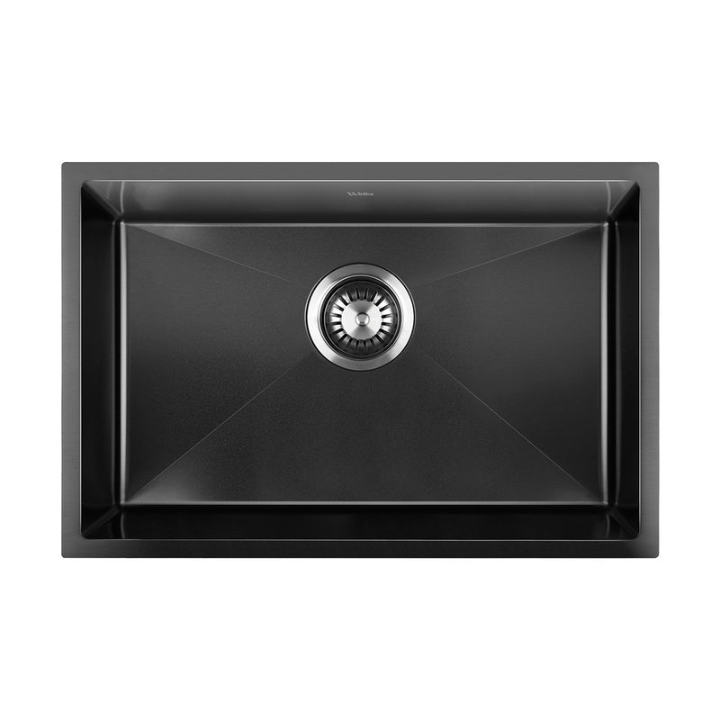 Welba Kitchen Sink Stainless Steel Basin Single Flush Mount 60X45CM