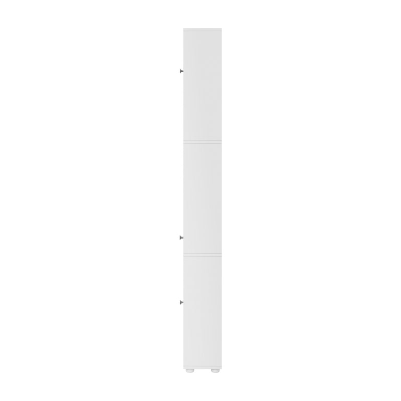 Oikiture Tall Bathroom Storage Cabinet Shelf Drawer Cupboard White