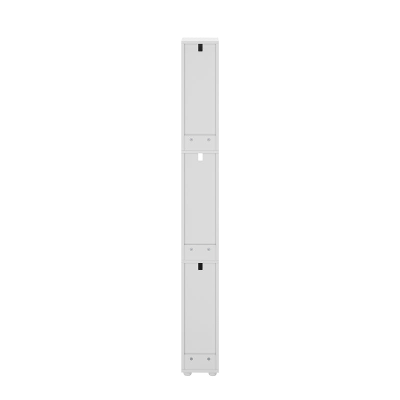 Oikiture Tall Bathroom Storage Cabinet Shelf Drawer Cupboard White