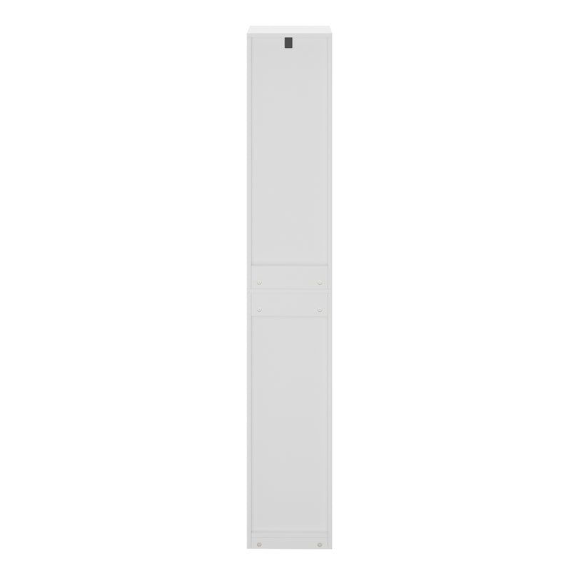 Oikiture Bathroom Cabinet Storage High Gloss Cupboard Toilet White
