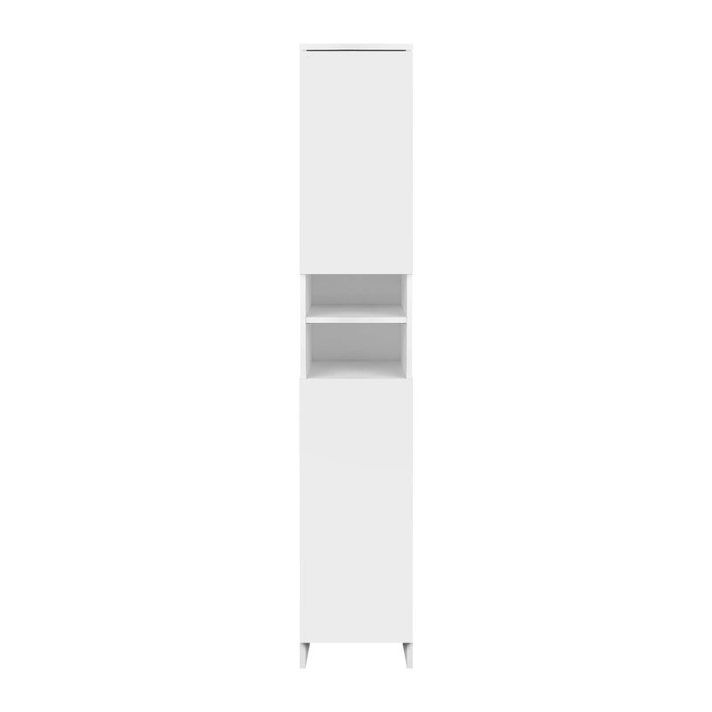 Oikiture Bathroom Cabinet Tall Slim White