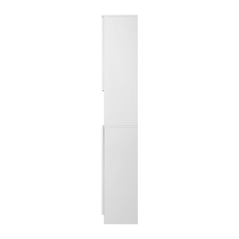 Oikiture Bathroom Cabinet Tall Slim White