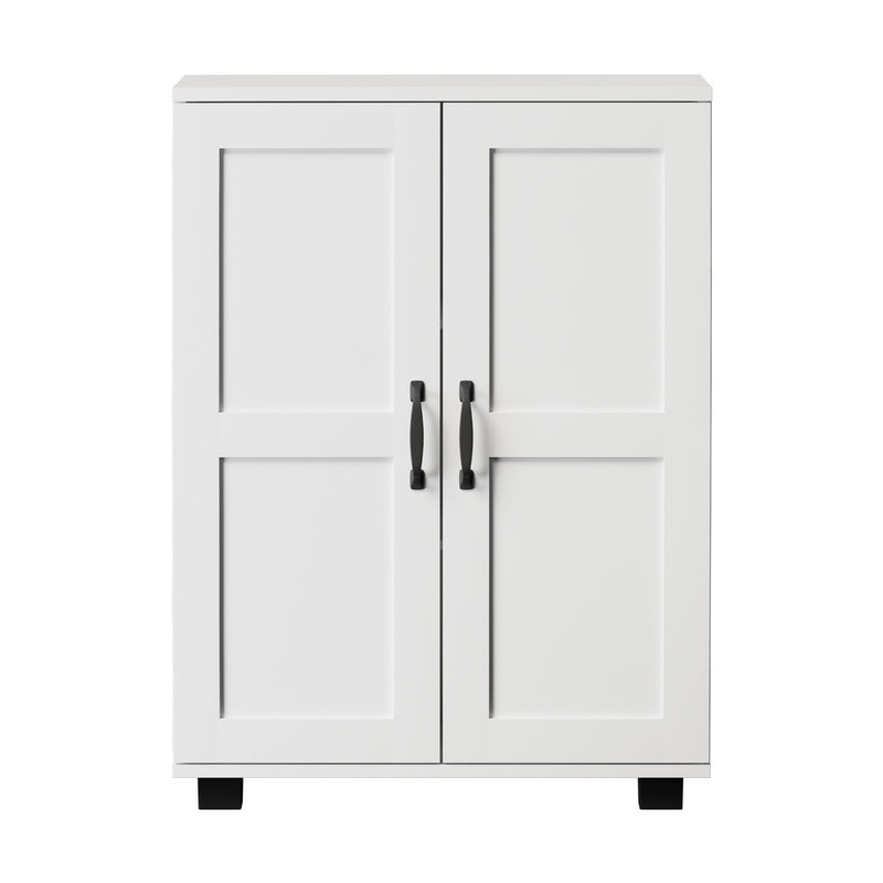 Oikiture Storage Cabinet Buffet Sideboard 2 Door White