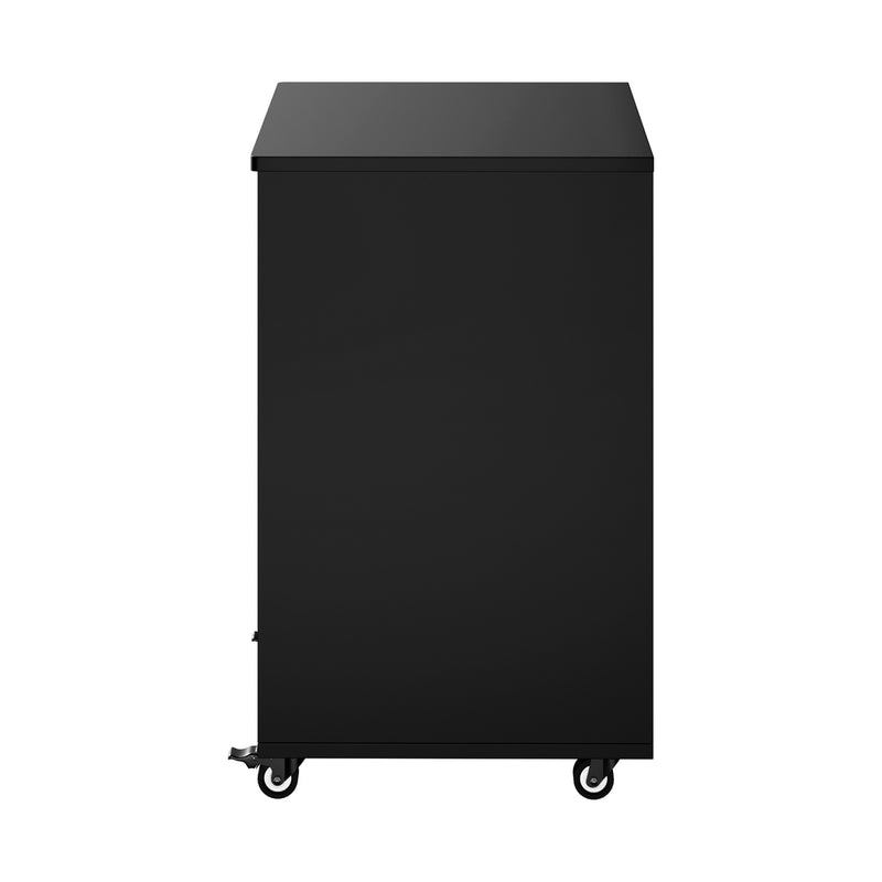 Oikiture 5 Drawer Mobile Filing Cabinet Storage Home Office Black
