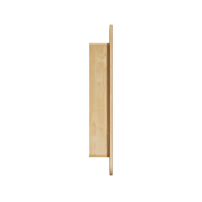 Welba Bathroom Mirror Cabinet 3-Tier Adjustable Shelves Natural