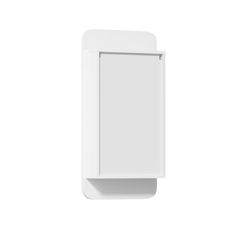 Welba Bathroom Mirror Cabinet 3-Tier Adjustable Shelves White