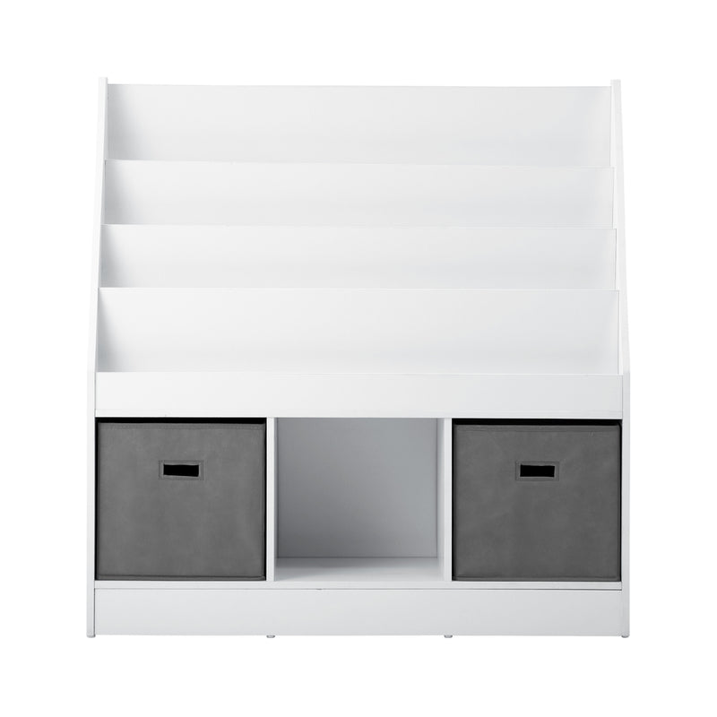 Oikiture Kids Bookshelf Toy Box Organiser Display Shelf