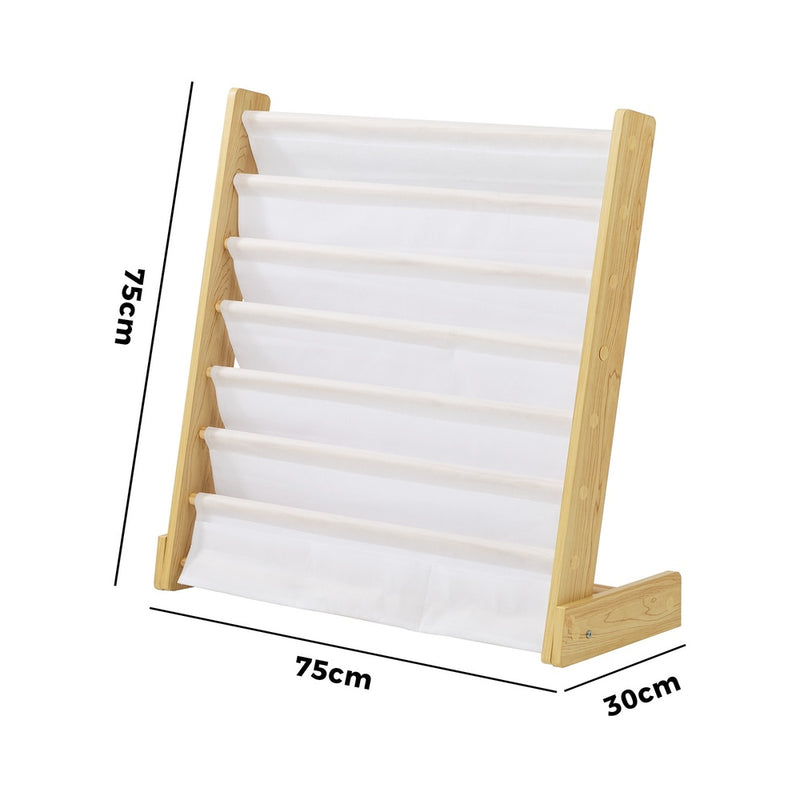 Oikiture Kids Bookshelf Bookcase Children Magazine Rack Shelf