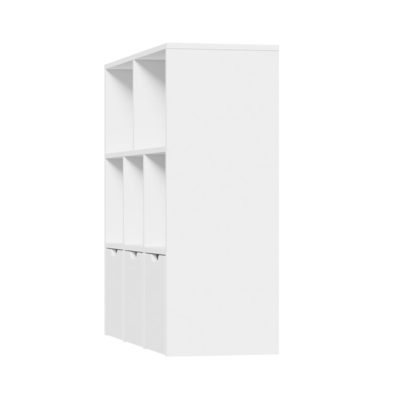 Oikiture Kids Storage Organiser Cabinet With Removable Box White