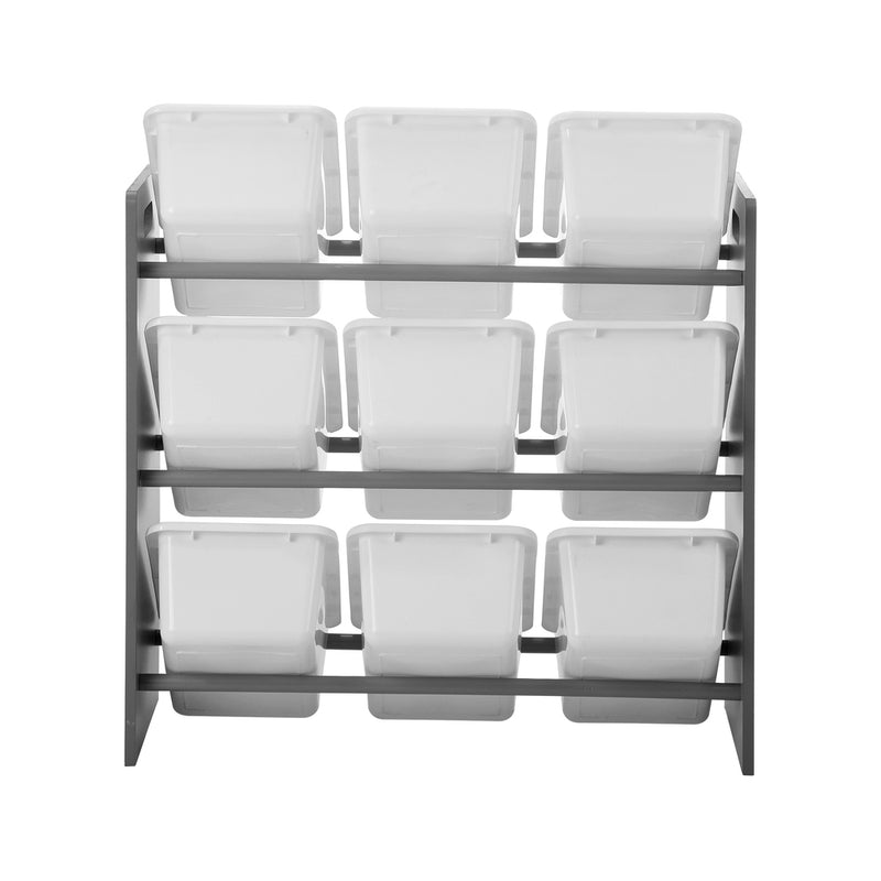 Oikiture Kids Storage 9 Bins Display Shelf Storage Rack