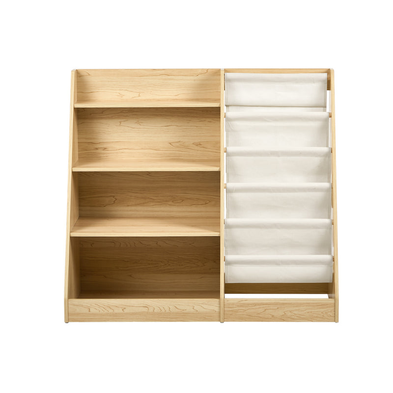 Oikiture Kids Bookshelf Bookcase Multi Tiers Shelf Rack