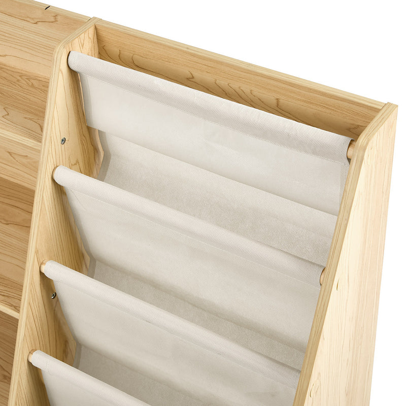 Oikiture Kids Bookshelf Bookcase Multi Tiers Shelf Rack