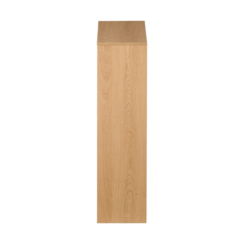 Oikiture Kids Bookshelf Children Bookcase Display Shelf Rack Natural