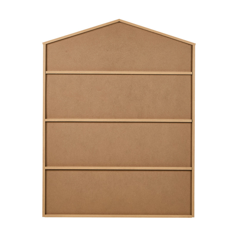 Oikiture Kids Bookshelf Children Bookcase Display Shelf Rack Natural
