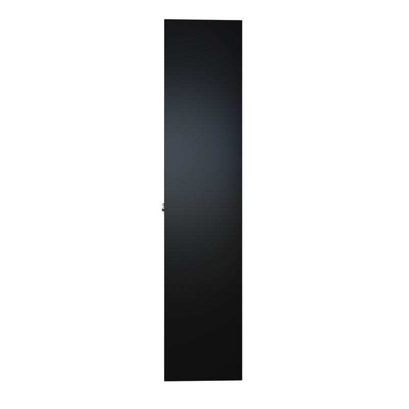 Oikiture Lockable Filing Cabinet 185cm Steel Office Storage Black