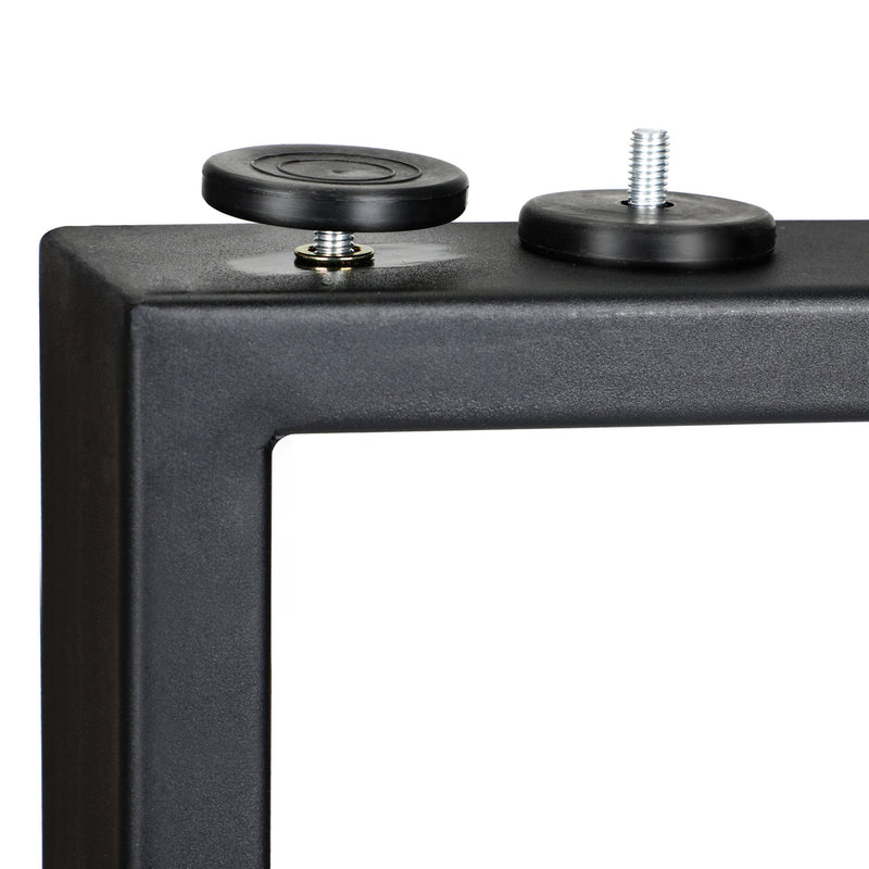 Oikiture 2X Table Legs Bench Box Steel Metal 71 X 50CM