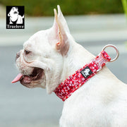 True Love Floral Dog Collar - Red, L-1962324873678295042