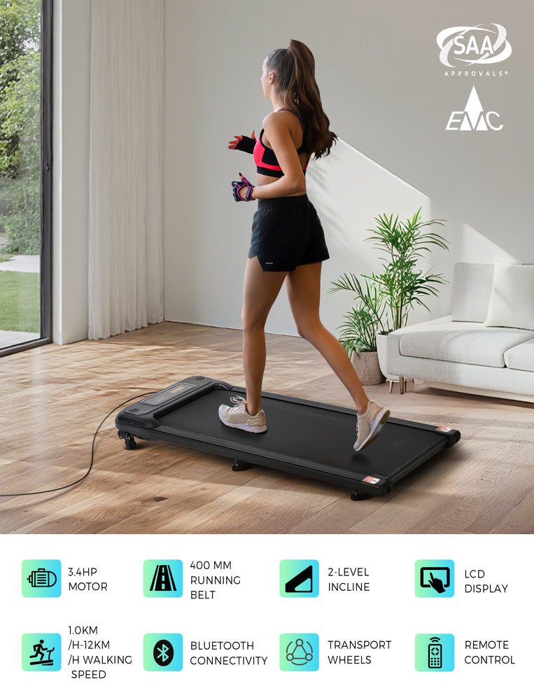 Finex Electric Walking Pad Under Desk Treadmill Home Office Fitness
