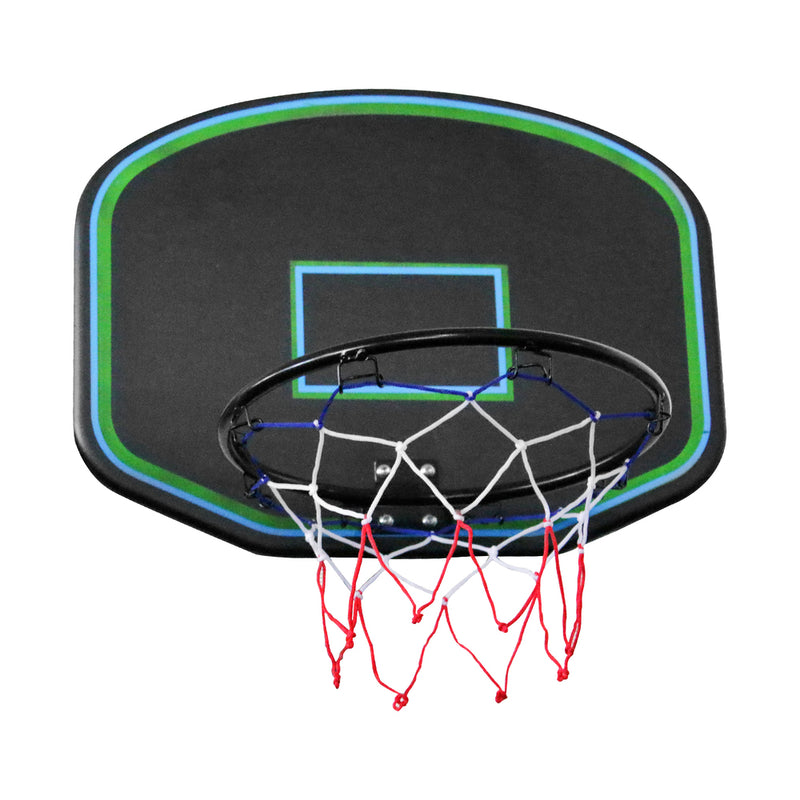Mazam 10FT Kids Trampline Safety Net Basketball Set Ladder Round