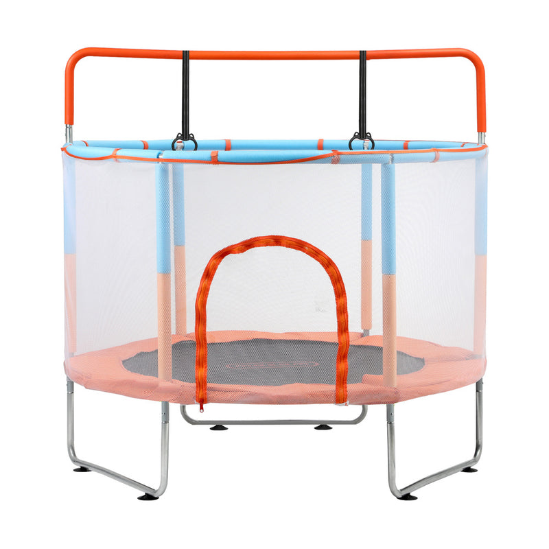 Mazam 60 Inch Kids Trampoline Enclosure Safety Net Horizontal Bar