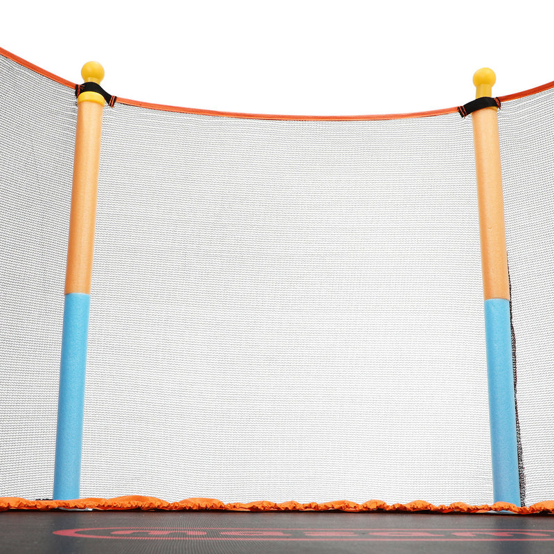 Mazam 60 Inch Kids Jumping Trampoline Enclosure Safety Net Pad