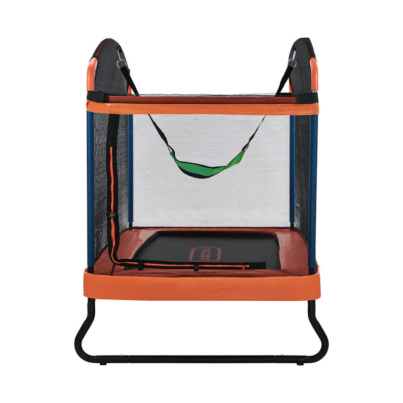 Mazam 6FT Kids Trampoline with Swing Bar Rectangule Safety Enclosure