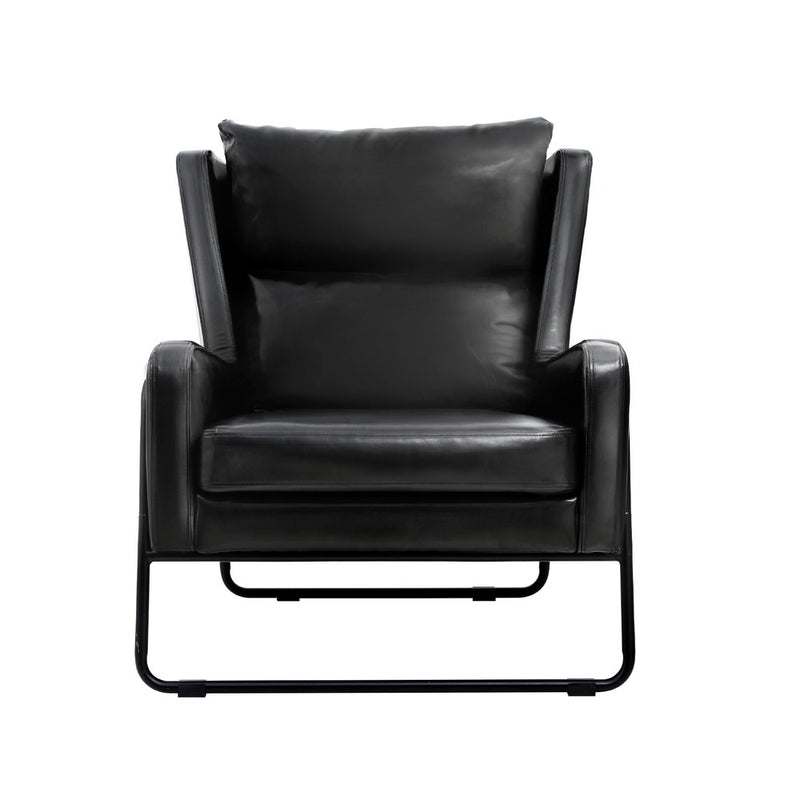 Artiss Armchair Accent Chair PU Leather Wingback Black