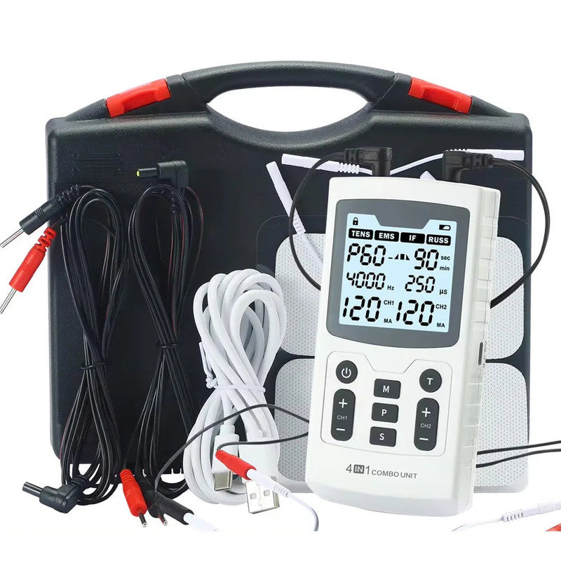 Electric Muscle Therapy Stimulator Interferential Device
