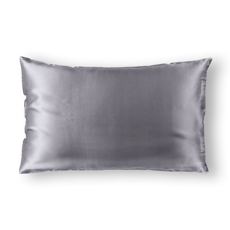 Royal Comfort Pure Silk Pillow Case 100% Mulberry Silk Hypoallergenic Pillowcase - Charcoal