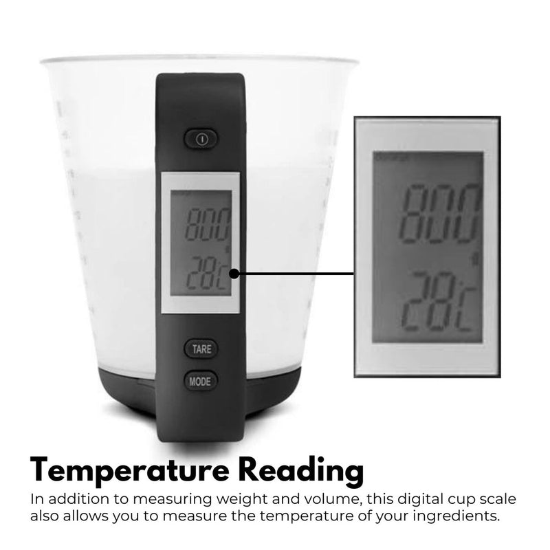 Miraklass 600ml Electronic Digital LCD Measuring Cup Kitchen Scale