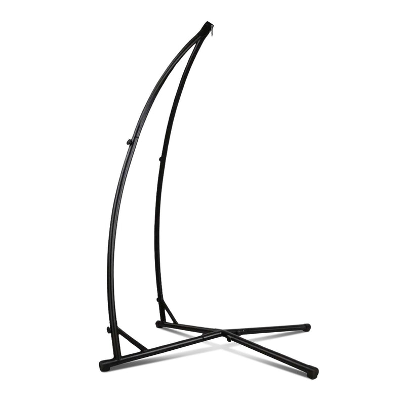 NOVEDEN Hammock Chair Stand for Hanging Air Porch Swing Chair (Black)