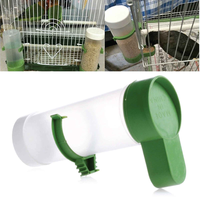 Bird Cage Food Dispenser Feeder Automatic Pet Parrot Budgie Cockatiel Aviary