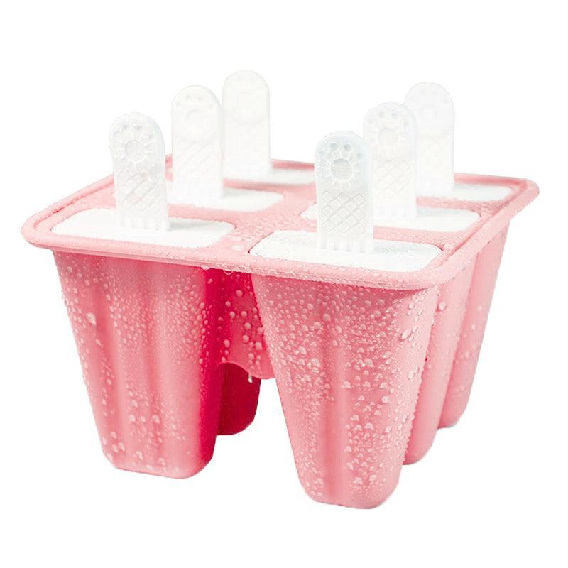Silicone Ice Cream Mould Block Frozen Molds Icy Pole Jelly Popsicle - Green-4Grid