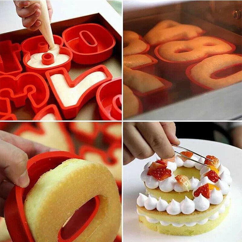 10 Inch Silicone Number Cake Mould Birthday Baking Pan Fondant Tools - 5