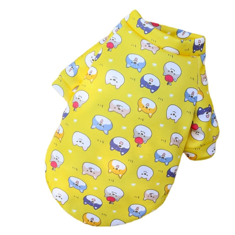 XS Cute Pet Dog Warm Jumper Sweater Clothes Cat Knitwear Knitted Coats Winter - Yellow Duck