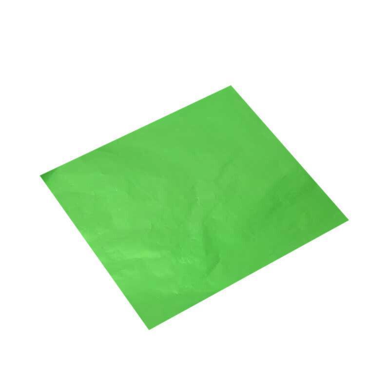 100PCS Tin Foil Aluminium Wrapping Square Chocolate Wrappers 10CM - Pink/Embossed