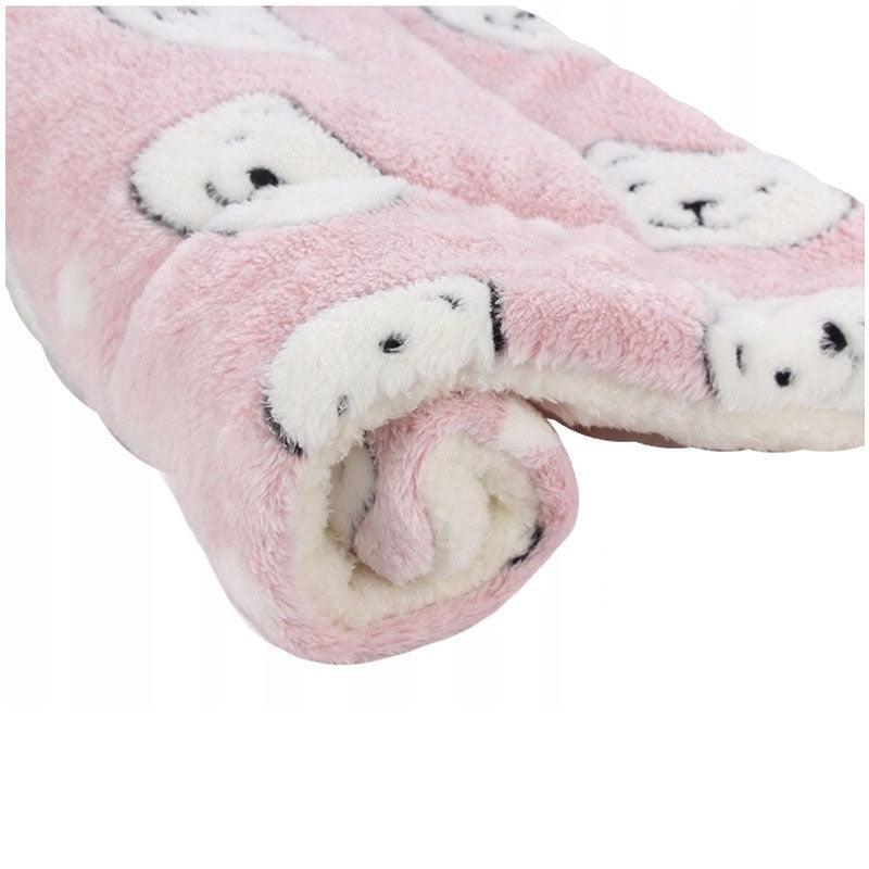 L Size Puppy Dog Cat Cushion Mattress Blanket Bed Soft Warm Pad Winter Kennel House - Navy Cat