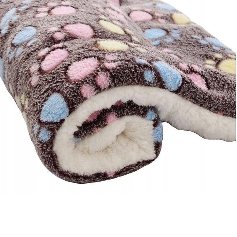 L Size Puppy Dog Cat Cushion Mattress Blanket Bed Soft Warm Pad Winter Kennel House - Navy Cat
