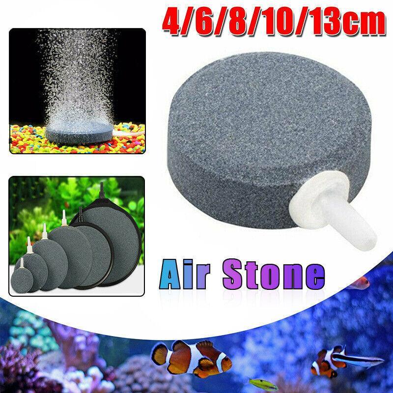 Round Air Stone Disk Bubble Diffuser Airstone Hydroponics Aquarium Fish Tank - 10cm
